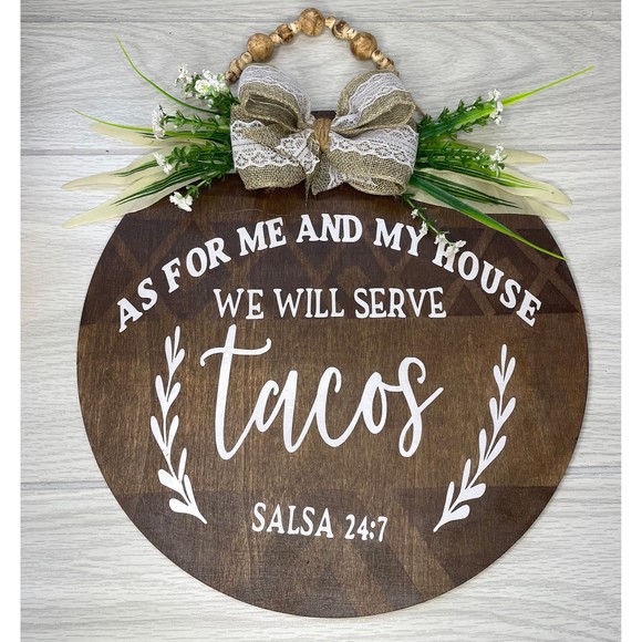 Hand Crafted | Wall Decor | Rustic Wood Sing Taco Sauce 247 Wall Decor ...